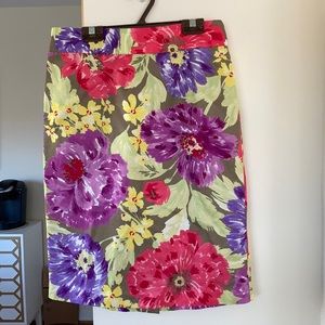 Floral Pencil Skirt